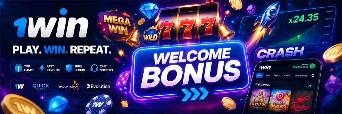 1win Welcome Bonus 500% Banner